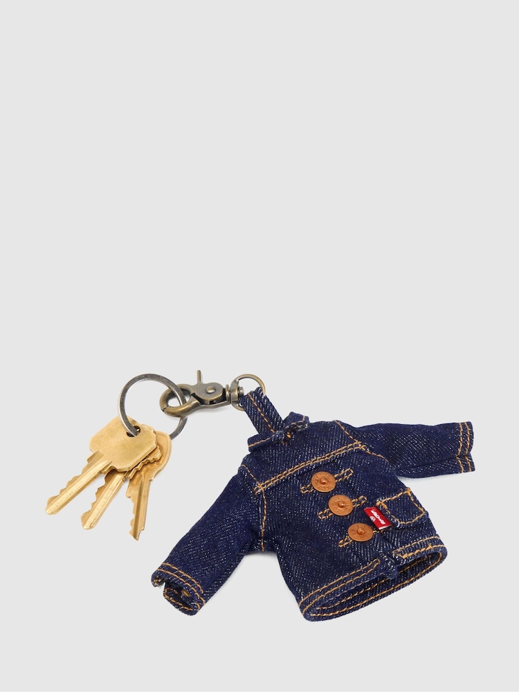 Levi's® Blue Mini Trucker Bag Charm - Image 2 of 4 Levi's® Blue Mini Trucker Bag Charm - Image 2 of 4