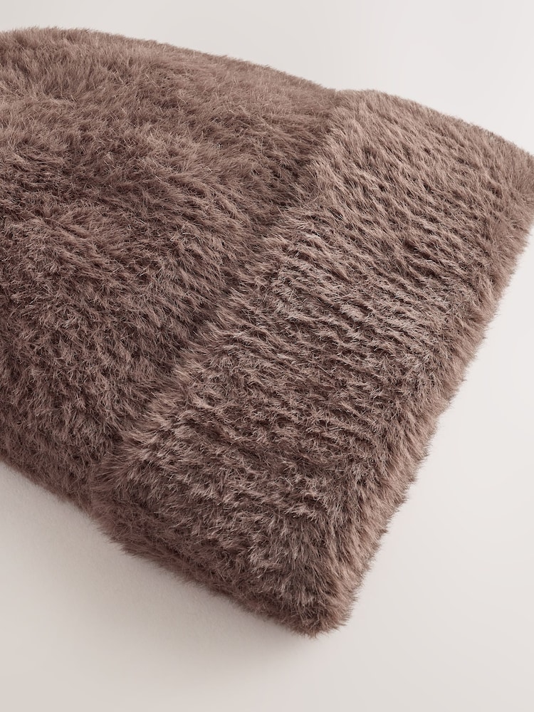 Chocolate Brown Feather Beanie (1-16yrs) - Image 2 of 3 Chocolate Brown Feather Beanie (1-16yrs) - Image 2 of 3