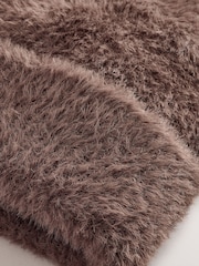 Chocolate Brown Feather Beanie (1-16yrs) - Image 3 of 3