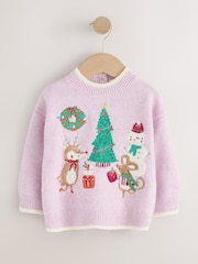 Purple Jolly scene - Рождественский джемпер (3mths-7yrs) - Изображение 4 8