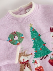 Purple Jolly scene - Рождественский джемпер (3mths-7yrs) - Изображение 7 8