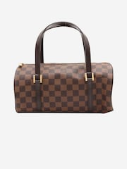 Sign of the Times Louis Vuitton Vintage 2003 Damier Ebene Papillon PM Brown Bag - Image 2 of 10