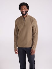 Mountain Warehouse Brown Camber II Half Zip Quick Drying Fleece - Image 1 of 9