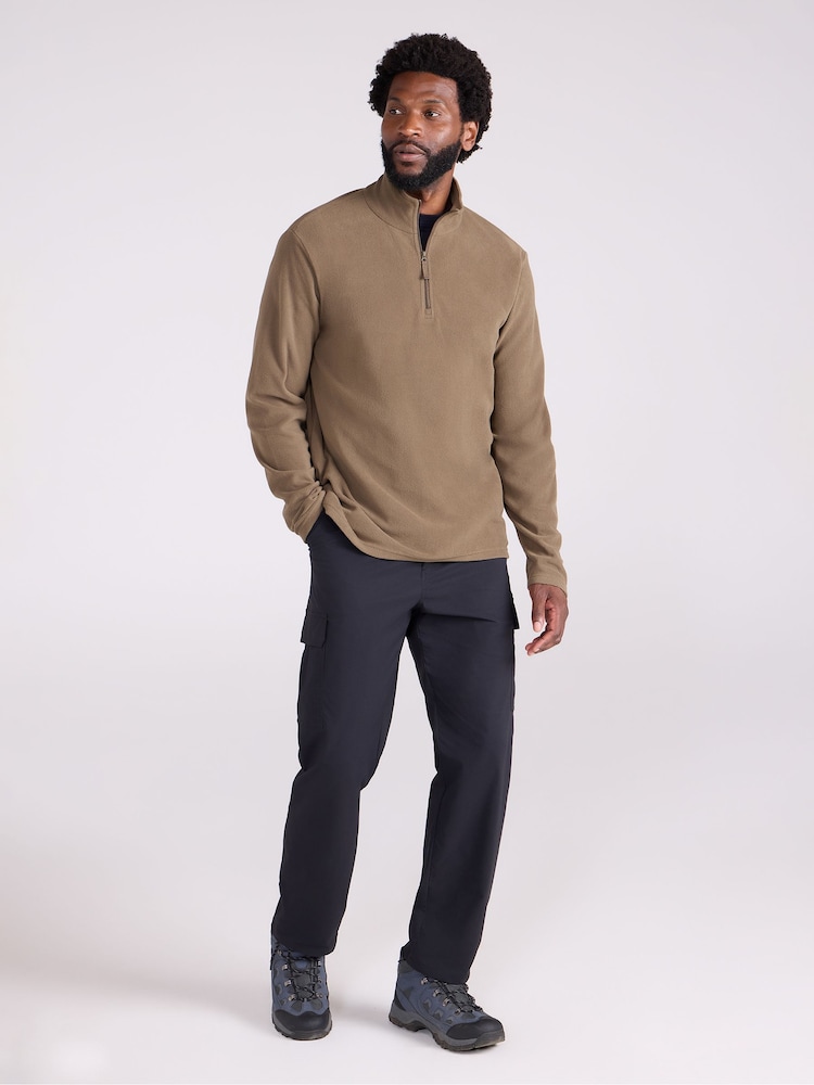 Mountain Warehouse Brown Camber II Half Zip Quick Drying Fleece - Image 2 of 9