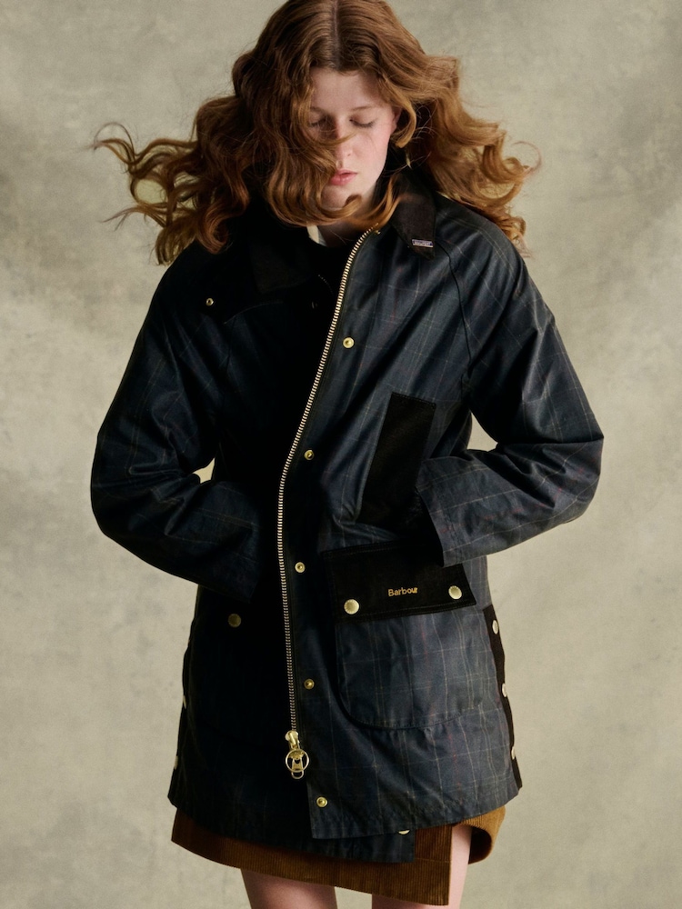 Barbour® Blue Checked Rotsea Waterproof Jacket - Image 1 of 4