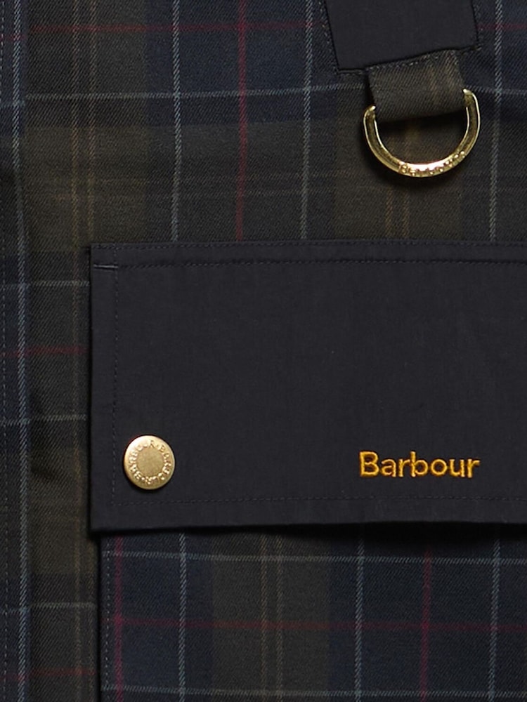 Barbour® Blue Checked Rotsea Waterproof Jacket - Image 4 of 4