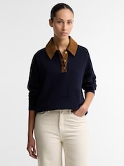 Barbour® Blue Ravenshill Knitted Jumper - Image 1 of 5