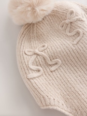 Champagne Gold Bow Trapper Hat (3mths-13yrs) - Image 2 of 3