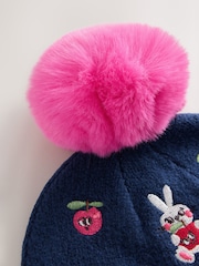 Navy Characters Pom Beanie Hat (3mths-16yrs) - Image 5 of 6