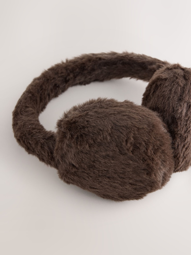 Chocolate Brown Earmuff - Image 2 of 3 Chocolate Brown Earmuff - Image 2 of 3