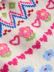 Pink Flower Trapper Hat (3mths-13yrs) - Image 3 of 3