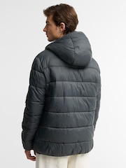 Barbour International Grey Bobber Puffer Jacket - Image 3 of 6