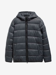 Barbour International Grey Bobber Puffer Jacket - Image 6 of 6