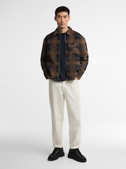 Barbour International Blue Oswald Fleece Overshirt - Image 2 of 6