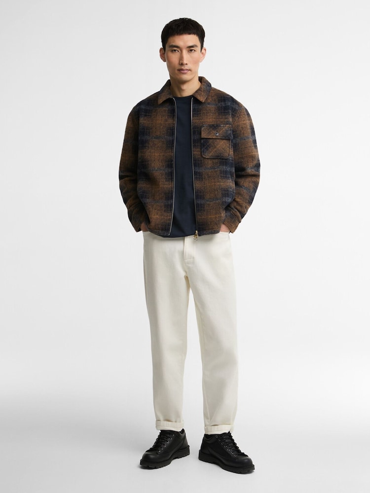Barbour International Blue Oswald Fleece Overshirt - Image 2 of 6
