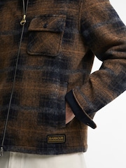 Barbour International Blue Oswald Fleece Overshirt - Image 5 of 6