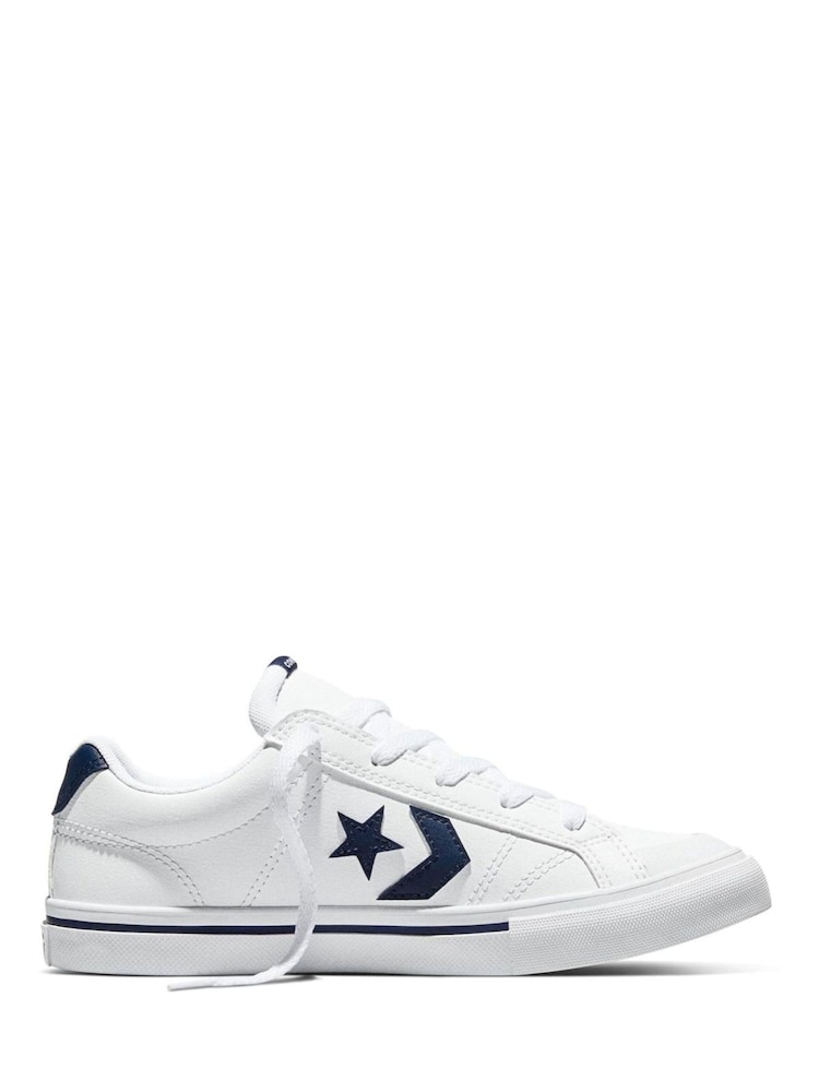 Converse White/Black Sport Casual Low Trainers - Image 1 of 5