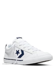 Converse White/Black Sport Casual Low Trainers - Image 3 of 5