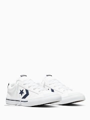Converse White/Black Sport Casual Low Trainers - Image 4 of 5