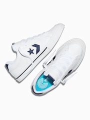 Converse White/Black Sport Casual Low Trainers - Image 5 of 5