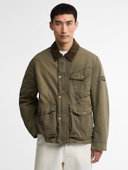 سترة شتوية شكل شمعي بنمط باهت مناسبة للتجول من Barbour International - صورة 4 من 7