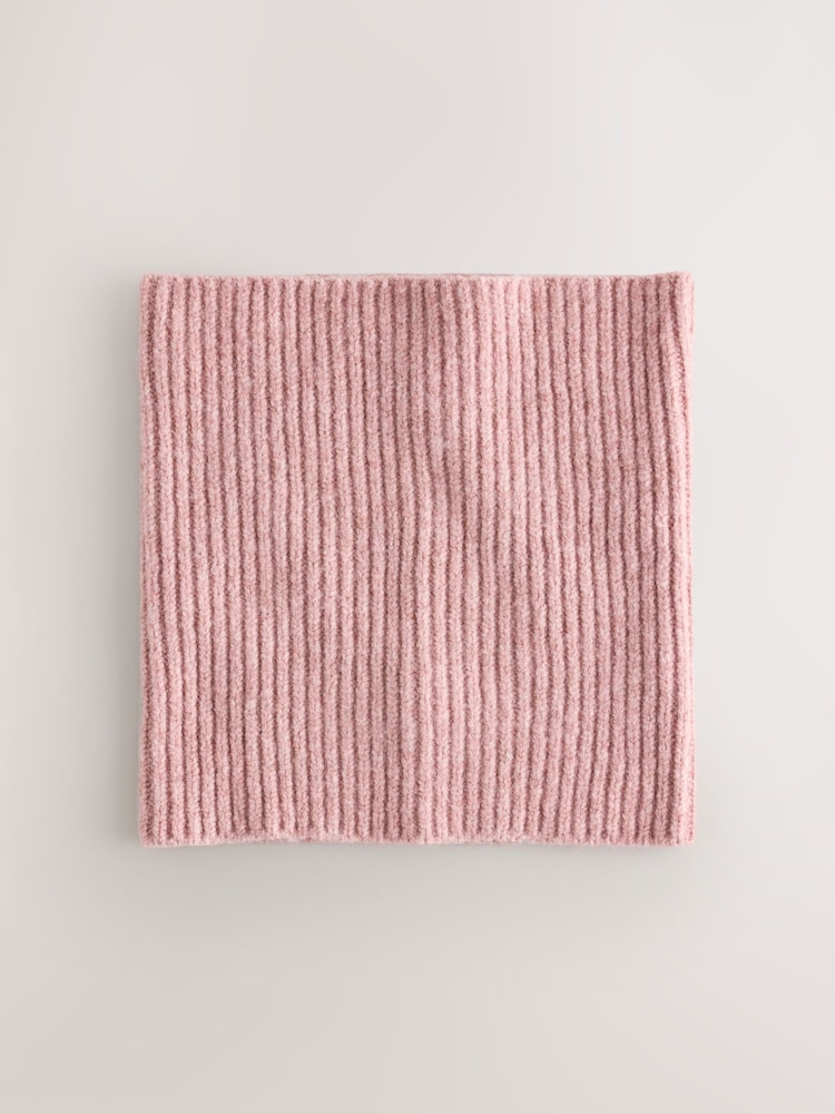Blush Pink Cosy Knitted Snood (1-16yrs) - Image 2 of 4