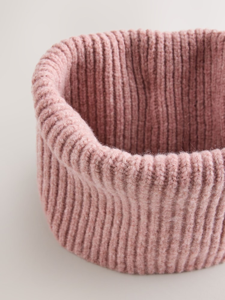 Blush Pink Cosy Knitted Snood (1-16yrs) - Image 4 of 4