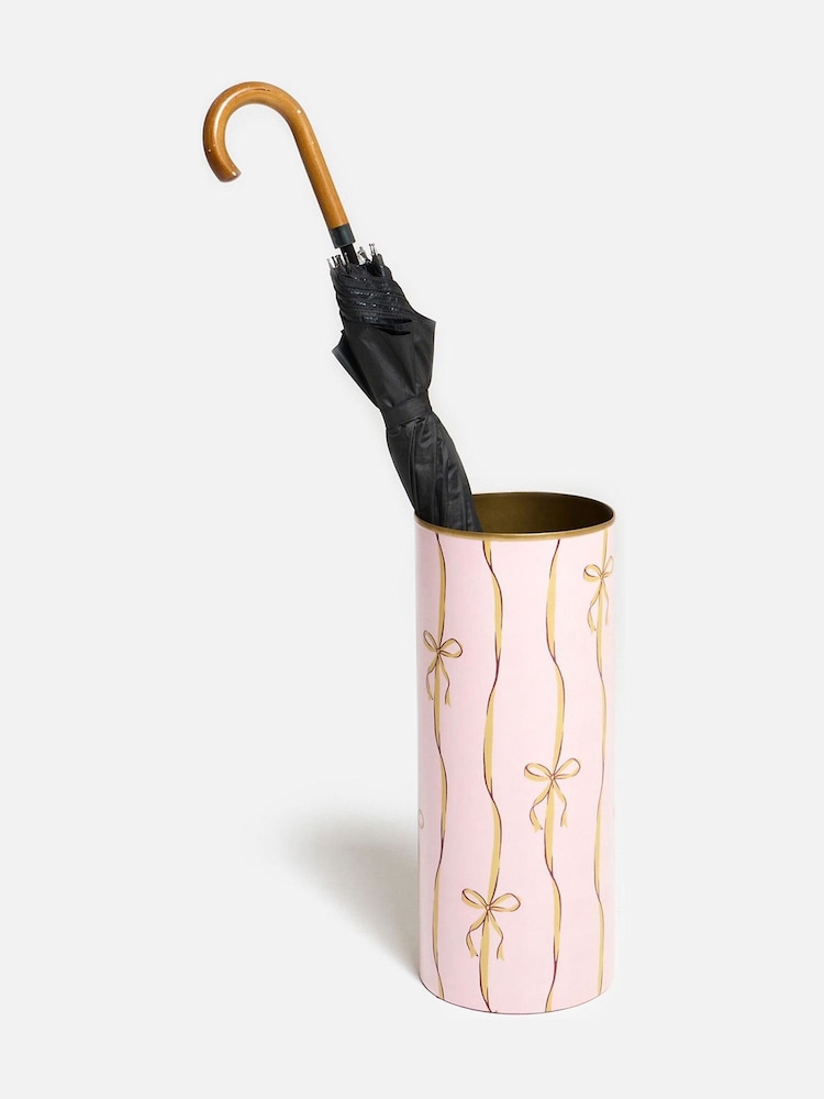 Oliver Bonas Pink Bows Umbrella Stand - Image 1 of 5