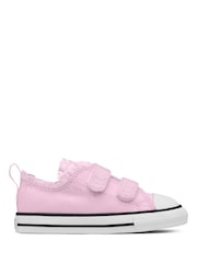 Converse Light Pink Chuck Taylor All Star 2V Low Trainers - Image 1 of 1