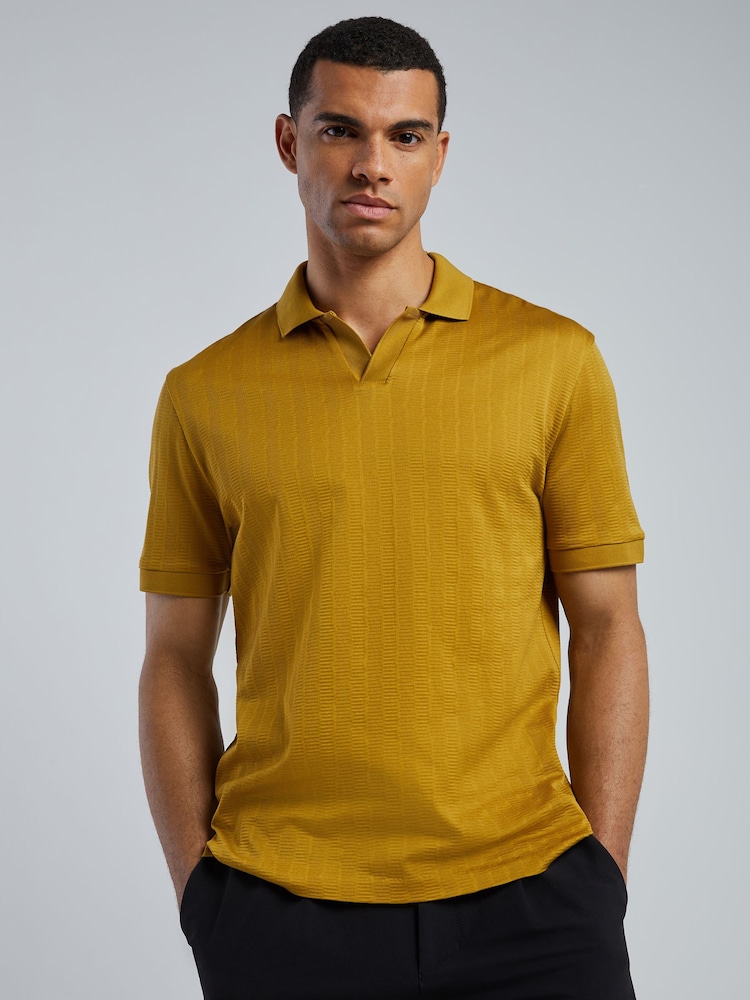 BOSS Regular Fit Ponti Trophy Neck Polo Shirt - Image 1 of 5