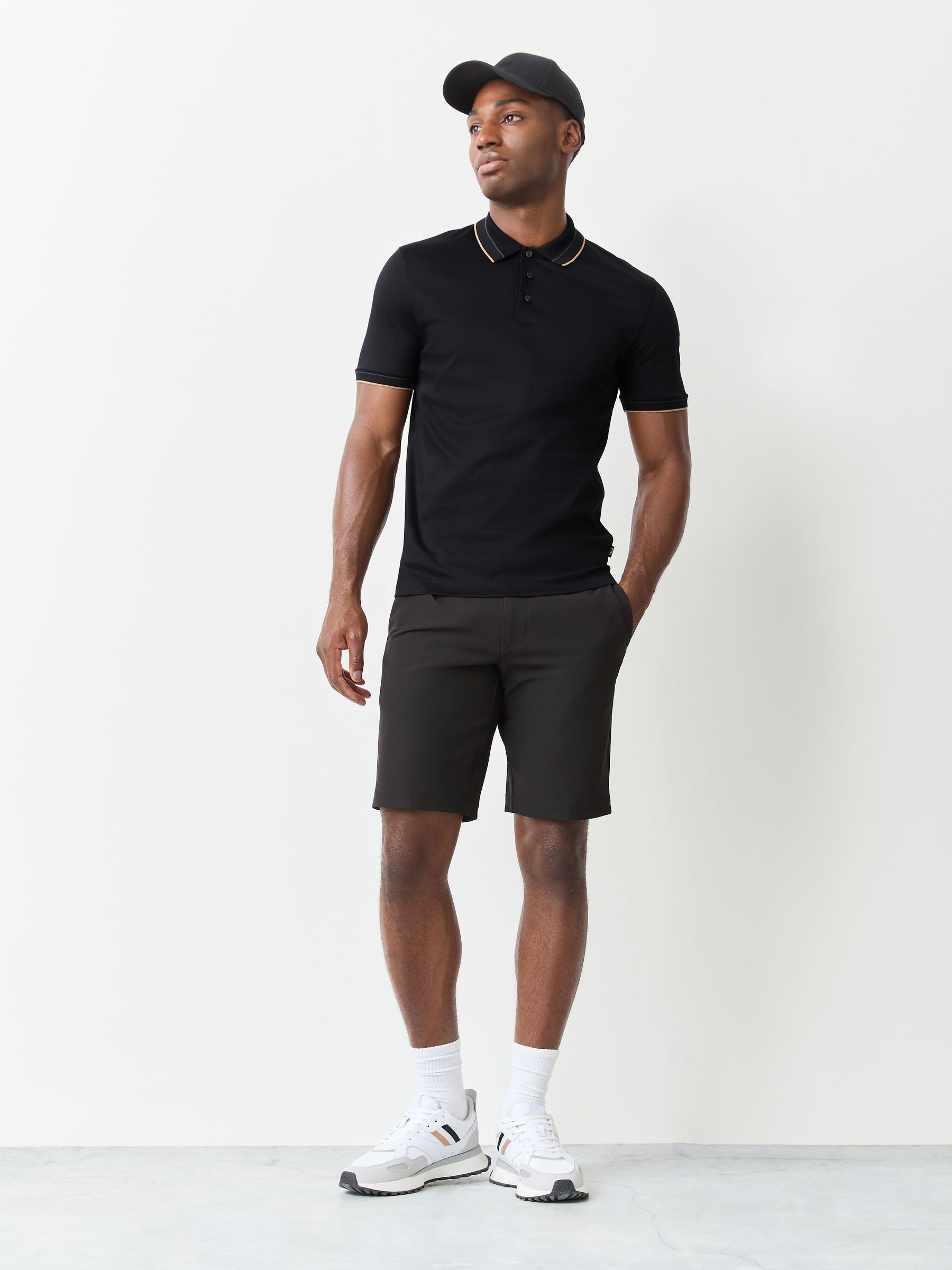 Buy BOSS Black Regular Fit Phillipson Tipped Polo Shirt from Next USA