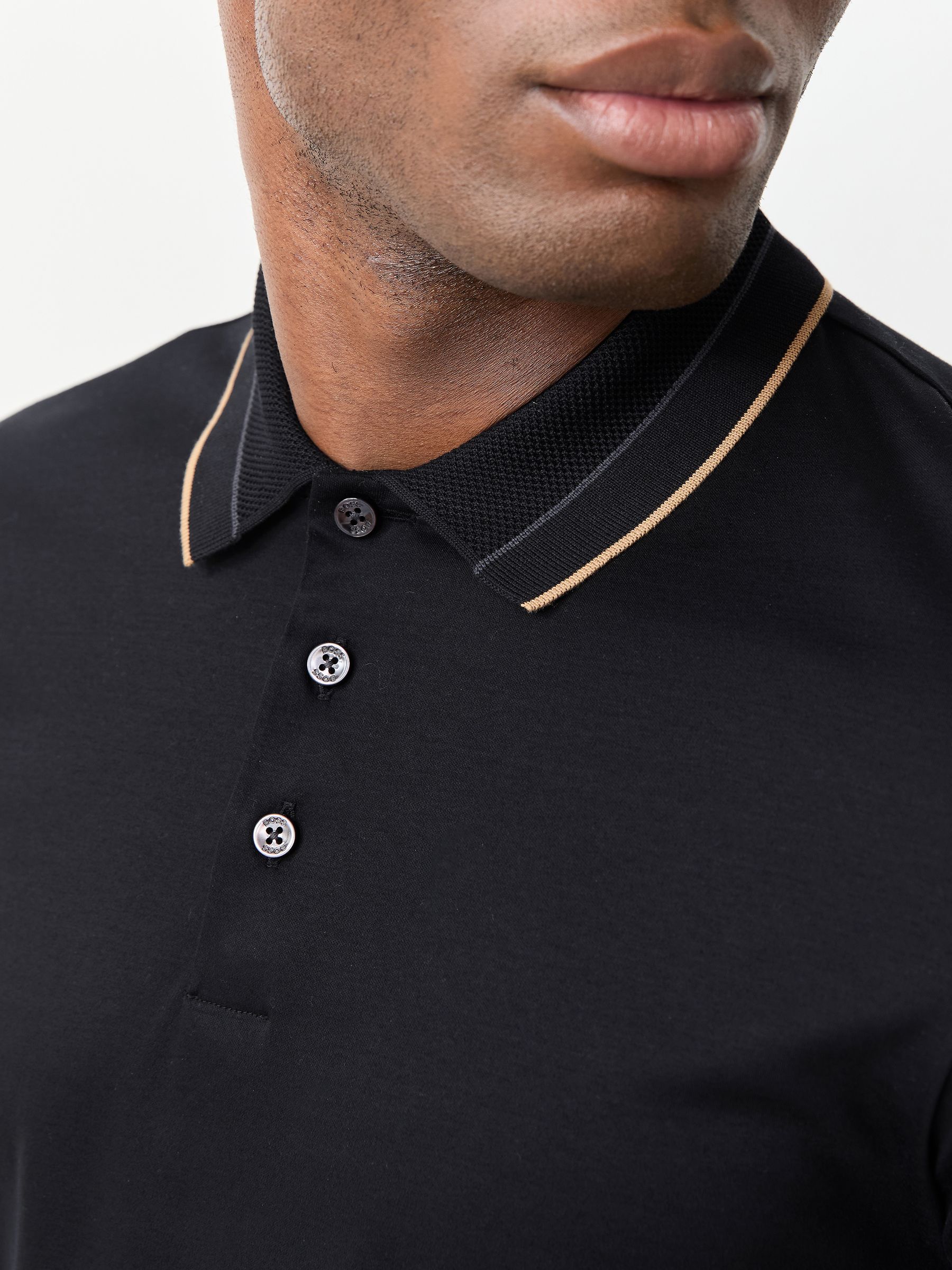 Buy BOSS Black Regular Fit Phillipson Tipped Polo Shirt from Next USA