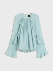BOSS Green Frill Detail Dress - Image 2 of 2