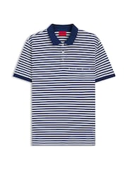 HUGO Natural Demspolo Regular-Fit Stripe Polo Shirt - Image 1 of 1