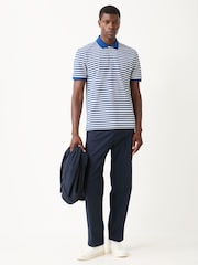 HUGO Natural Demspolo Regular-Fit Stripe Polo Shirt - Image 2 of 6