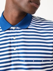 HUGO Natural Demspolo Regular-Fit Stripe Polo Shirt - Image 4 of 6