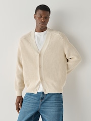 BOSS Natural Andemo Relaxed Fit Cardigan - Image 1 of 4