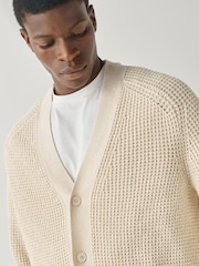 BOSS Natural Andemo Relaxed Fit Cardigan - Image 3 of 4