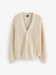 BOSS Natural Andemo Relaxed Fit Cardigan - Image 4 of 4