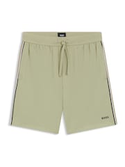Verde - Pantalones cortos con el logotipo único de BOSS - Imagen 2 de 3