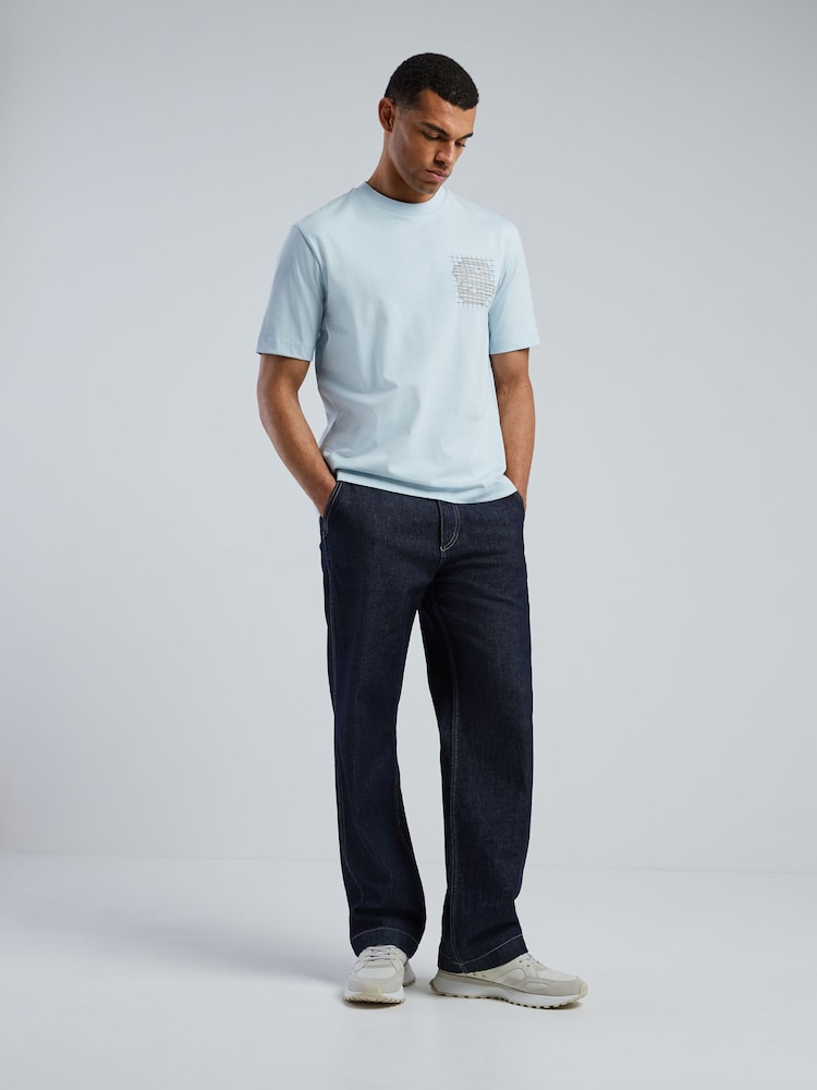 BOSS Blue Tigerman Regular-Fit Logo T-Shirt - Image 2 of 5 BOSS Blue Tigerman Regular-Fit Logo T-Shirt - Image 2 of 5