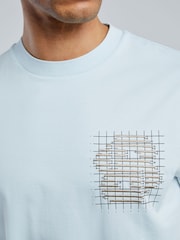 BOSS Blue Tigerman Regular-Fit Logo T-Shirt - Image 4 of 5