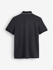 BOSS Black Regular Fit Parlay Tipped Placket Polo Shirt - Image 5 of 5