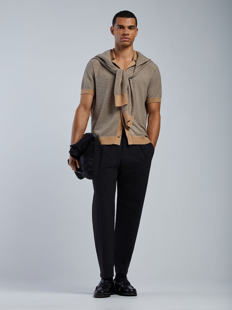 BOSS Natural Lomare Regular-Fit Knitted Shirt - Image 2 of 5 BOSS Natural Lomare Regular-Fit Knitted Shirt - Image 2 of 5