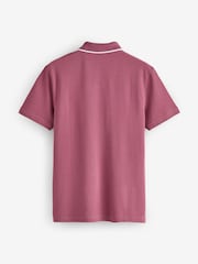 BOSS Slim-Fit Passenger Box Logo Tipped Detail Polo Shirt - Imaginea 5 din 5