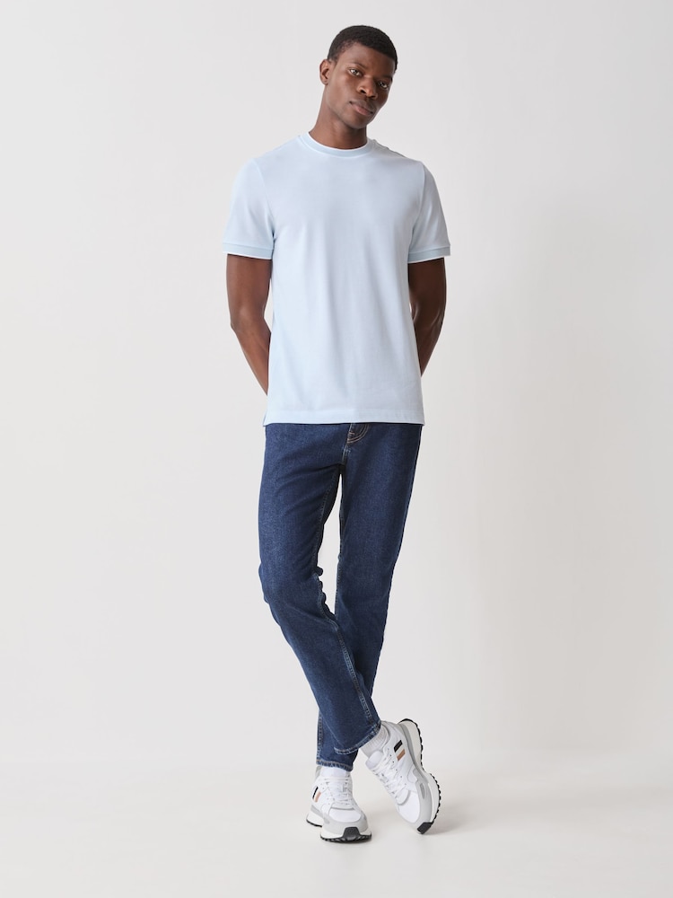 BOSS Thompson Regular Fit Textured T-Shirt - Bild 2 von 6