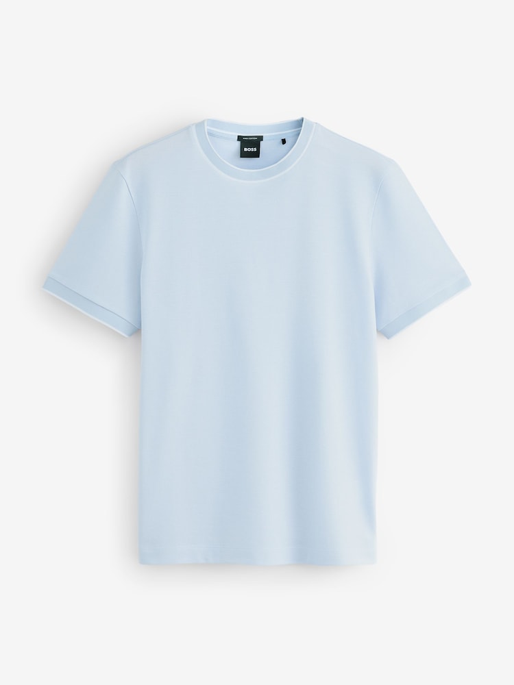 BOSS Thompson Regular Fit Textured T-Shirt - Bild 6 von 6