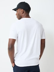 HUGO White Nesptee Regular Fit Logo T-Shirt - Image 3 of 6