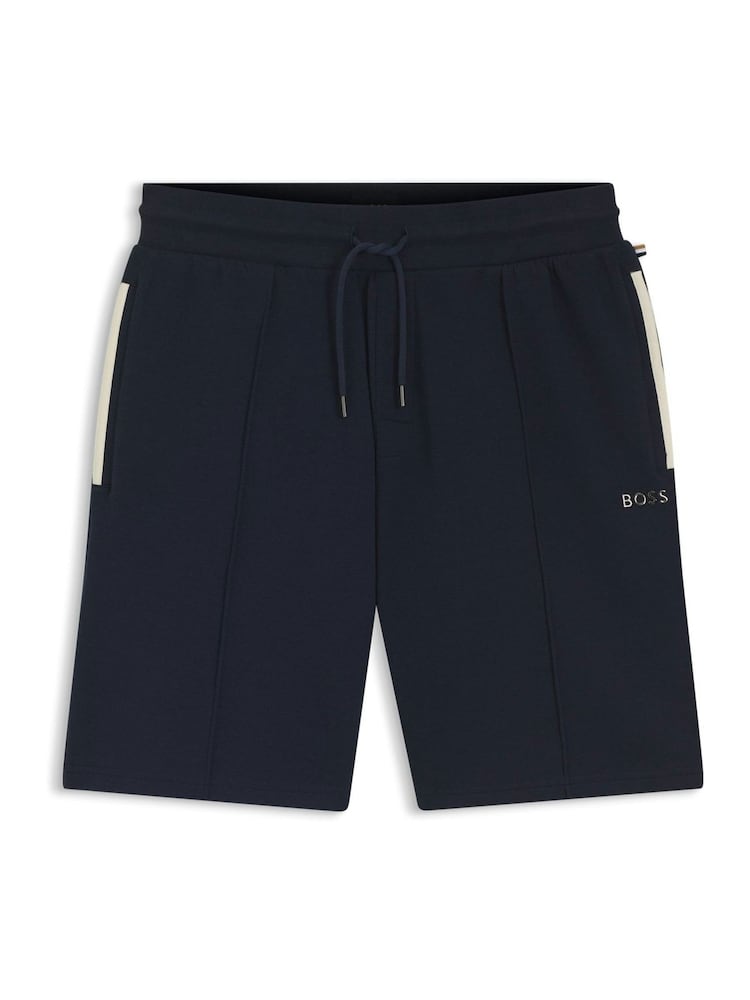BOSS Blue Sense Regular-Fit Logo Shorts - Image 1 of 1 BOSS Blue Sense Regular-Fit Logo Shorts - Image 1 of 1