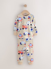 Red/Blue Emergency Vehicles Snuggle Pyjamas 3 Pack (9mths-10yrs) - Image 4 of 7